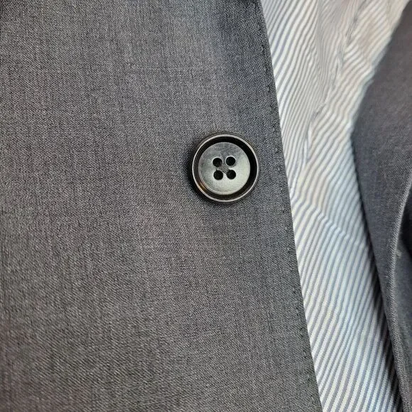 Brooks Brothers Blazer Men 46L Gray‎Wool Regent Fit Explorer Sport Coat
